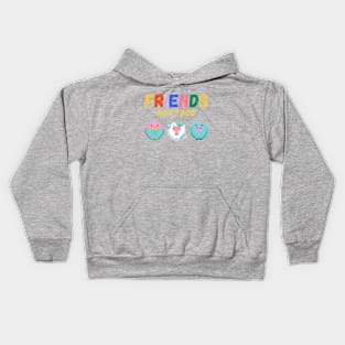 Friends Not Food Animal lover gift Kids Hoodie